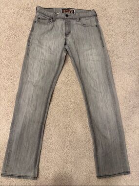 Levi's Men’s Gray Slim Straight Jeans